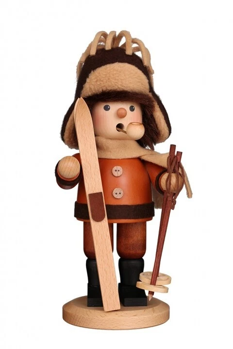 New in Box - Ulbricht Natural Skier - German Smoker/Incense Burner 1-154
