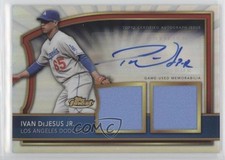 2011 Finest Refractor Rookie Dual Relics /499 Ivan De Jesus Jr DeJesus Auto 6ns