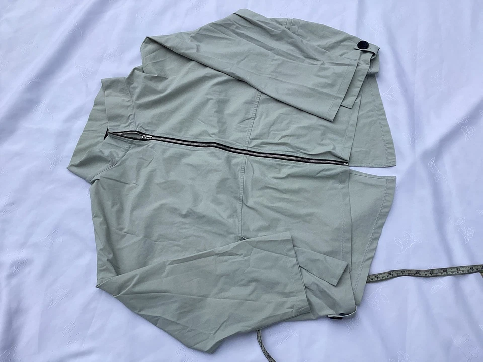 Chaqueta Jason USA Diane Grande Verde Ligera Cuadrada Grande Cremallera Para Mujer Foto 3 de 4