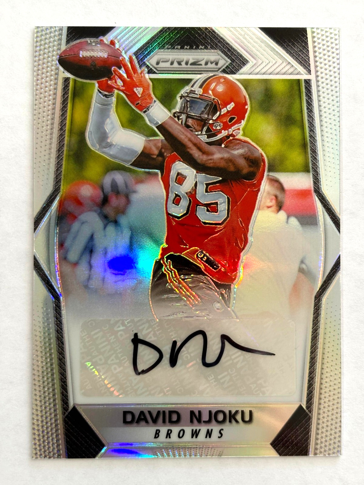 David Njoku Panini Prizm Rookie Autographs #DN Base