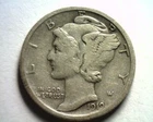 1919-S MERCURY DIME VERY FINE / EXTRA FINE VF/XF VERY FINE /EXTREMELY FINE VF/EF