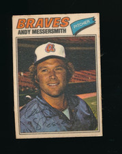 1977 Topps Baseball Patches Cloth Stickers Andy Messersmith Two Star Back bxcp62