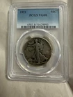 1921 Walking Liberty Half Dollar : PCGS VG08