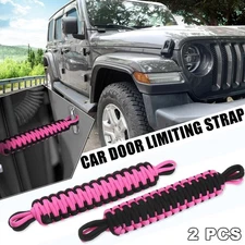 Car Door Limiting Straps 550 Pound Door Check Strap for Jeep Wrangler Set of 2