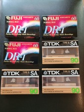 Lot Of 6 New Sealed TDK-SA 90 and FUJI DR-I 60
