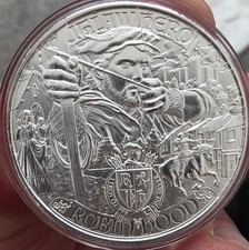 Robin Hood Outlaw Hero 1 oz .999 Fine Silver.  Stunning Detail Coin