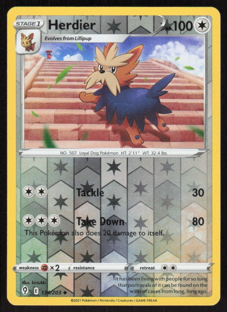 Herdier Reverse Holofoil [SWSH07 - 134/203]