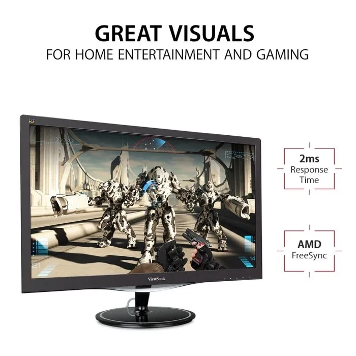 VX2457-mhd - 24" 1080p 75Hz 2ms FreeSync Monitor with HDMI, DP, VGA NEW - Image 2 of 4