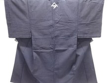 7687857: JAPANESE KIMONO / ANTIQUE HITOE MENS KIMONO / BENGARA DYES / COTTON