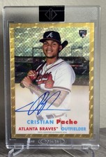 2021 Topps Transcendent Christian Pache Super Fractor 1/1 Auto Rookie Card. rookie card picture