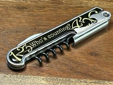1-2-3 WHO'S COUNTING 4-5-6 WINE BOTTLE OPENER CORK SCREW BARTENDER