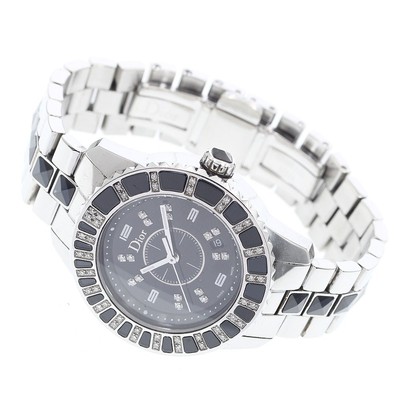 Dior crystal CD113115 Diamond black Dial Quartz Ladies  