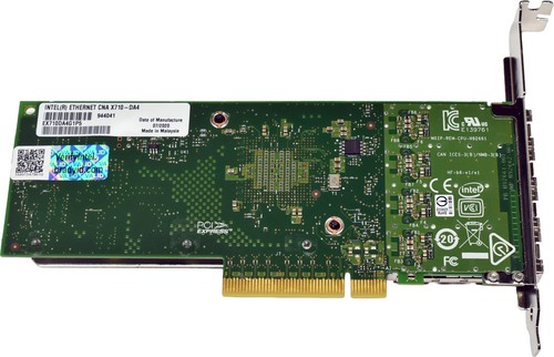 Intel X710-DA4 EX710DA4G1P5 944041 4-Port 10G PCIe 3.0 x8 Server Adapter FP - Afbeelding 4 van 6