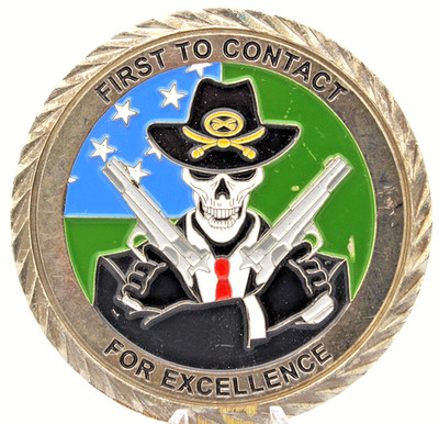 1-172 Cavalry Assassins CPT Smith 1SG Bowden Challenge Coin 2.8'' Copper