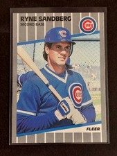 1989 Fleer - Ryne Sandberg #437 Chicago Cubs HOF ⚾️
