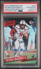Patrick Mahomes 2017 Prestige Rookie Auto Green Holo /150 PSA 10 Autograph 🐐💎