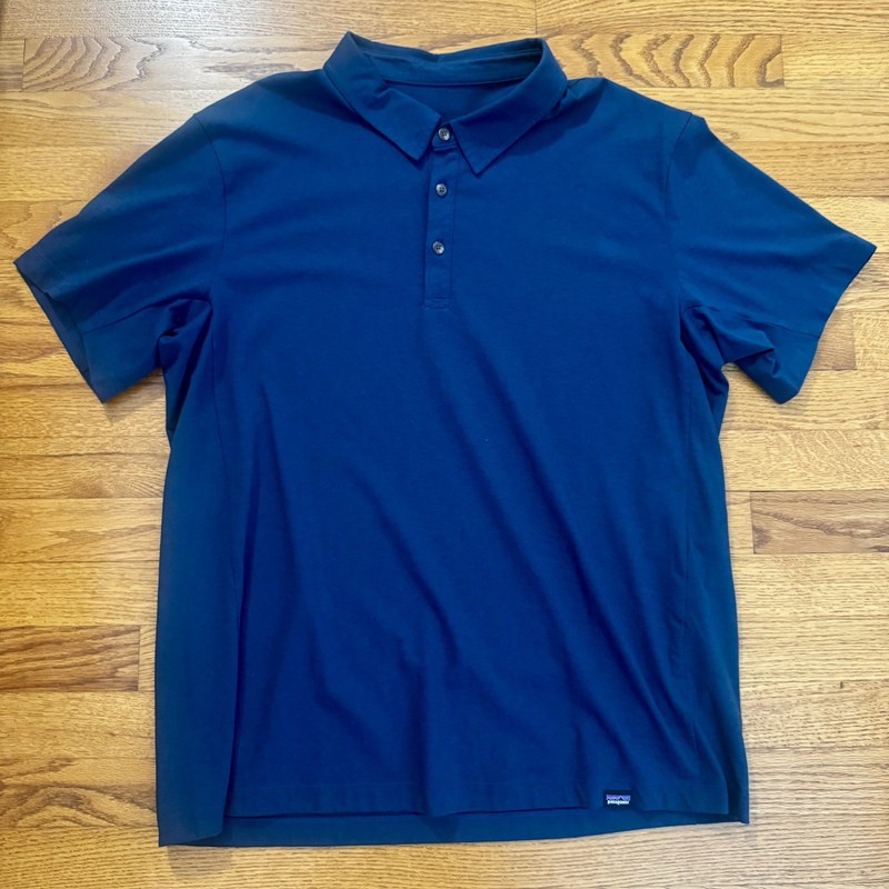 Patagonia - Men's Essential Polo Shirt - Navy Blue - Size Large L - $75