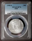 1998-S PCGS SP70 John F Kennedy JFK Silver Half Dollar 50C SP70 Matte SMS