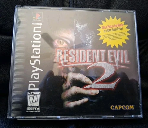 PlayStation RESIDENT EVIL 2 Video Game - 1997/98 Capcom - Tested - Great Shape