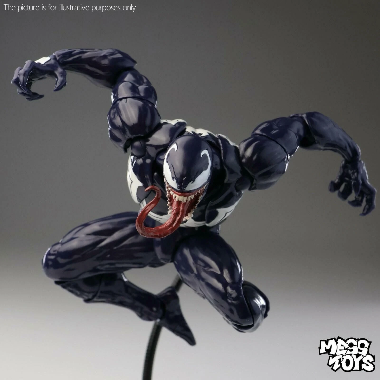 Mess Toys Venom Lethal Neighbor Spider-Man Symbiote 1/12 Action Figure Toy image 11