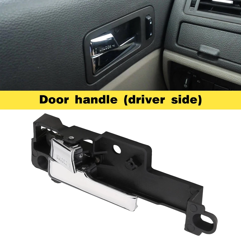 Left Driver Front Inner Inside Door Handle Chrome For Lincoln MKZ 2007-2012 Foto 4 de 4