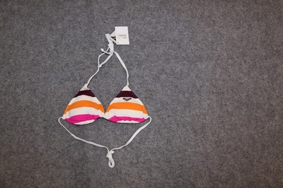 BIKINI OBERTEIL TRIANGEL GRÖSSE M BUNT GESTREIFT MIT  PADS VON ROXY