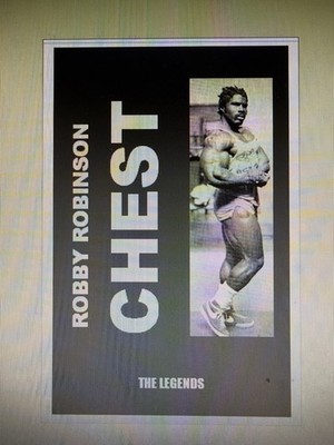 Bodybuilding Powerlifting Robby Robinson Chest Training Very Rare Booklet 2017