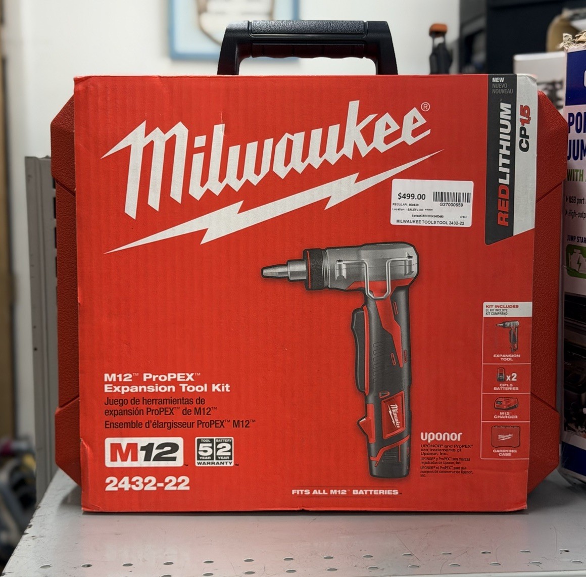 Milwaukee M12 Cordless ProPEX Expansion Tool Kit 2432-22 for