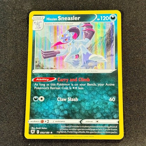 Hisuian Sneasler 93/189 Holo Rare SWSH10: Astral Radiance Pokemon TCG