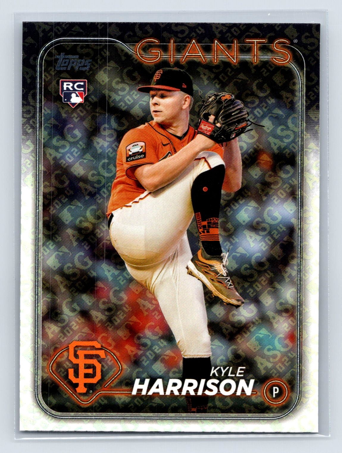 2024 Topps All-Star Game Baseball #667 Kyle Harrison RC ASG Foil Giants