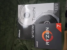 ASRock X370 Taichi Motherboard BUNDLE! AMD RYZEN 7 2700x + Prism Air Cooler