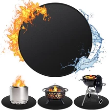 36 Fire Pit Mat for Solo Stove Bonfire, Double-Sided Fireproof Under Grill Ma...