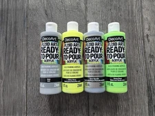 DecoArt FluidArt Paint Pouring Value Pack 4/8 Oz Neon