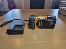 Olympus Stylus Tough TG-860 16.0MP Digital Camera Orange Waterproof Charger