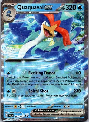 Quaquaval ex - 052/193 - SV02: Paldea Evolved Holo