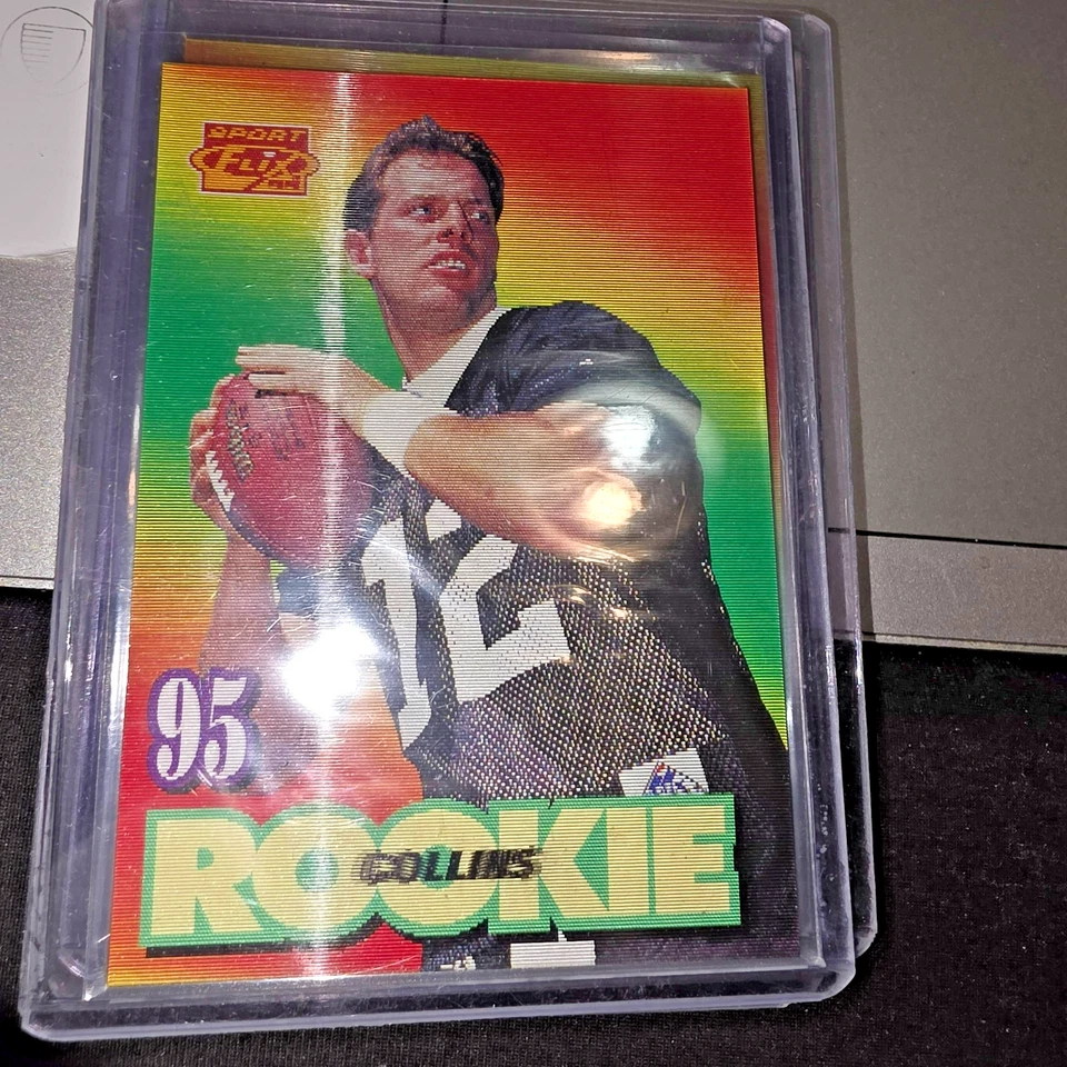 1995 PINNACLE SPORTS FLIX MOTION #122 KERRY COLLINS RC-CAROLINA PANTHERS/PENN ST - Image 3 of 3