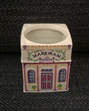 Vintage 1989 Lenox Spice Village Marjoram Porcelain House Spice Jar BASE ONLY