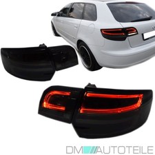 Audi A3 Sportback 8PA 8PA LED Rückleuchten SET 04-08 LED LightBar Smoke Schwarz