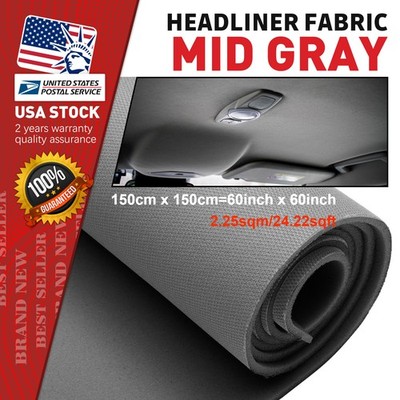 1Pc Premium Foam Backed Knit Headliner Cloth Auto Interior Refit 60 Inch Size