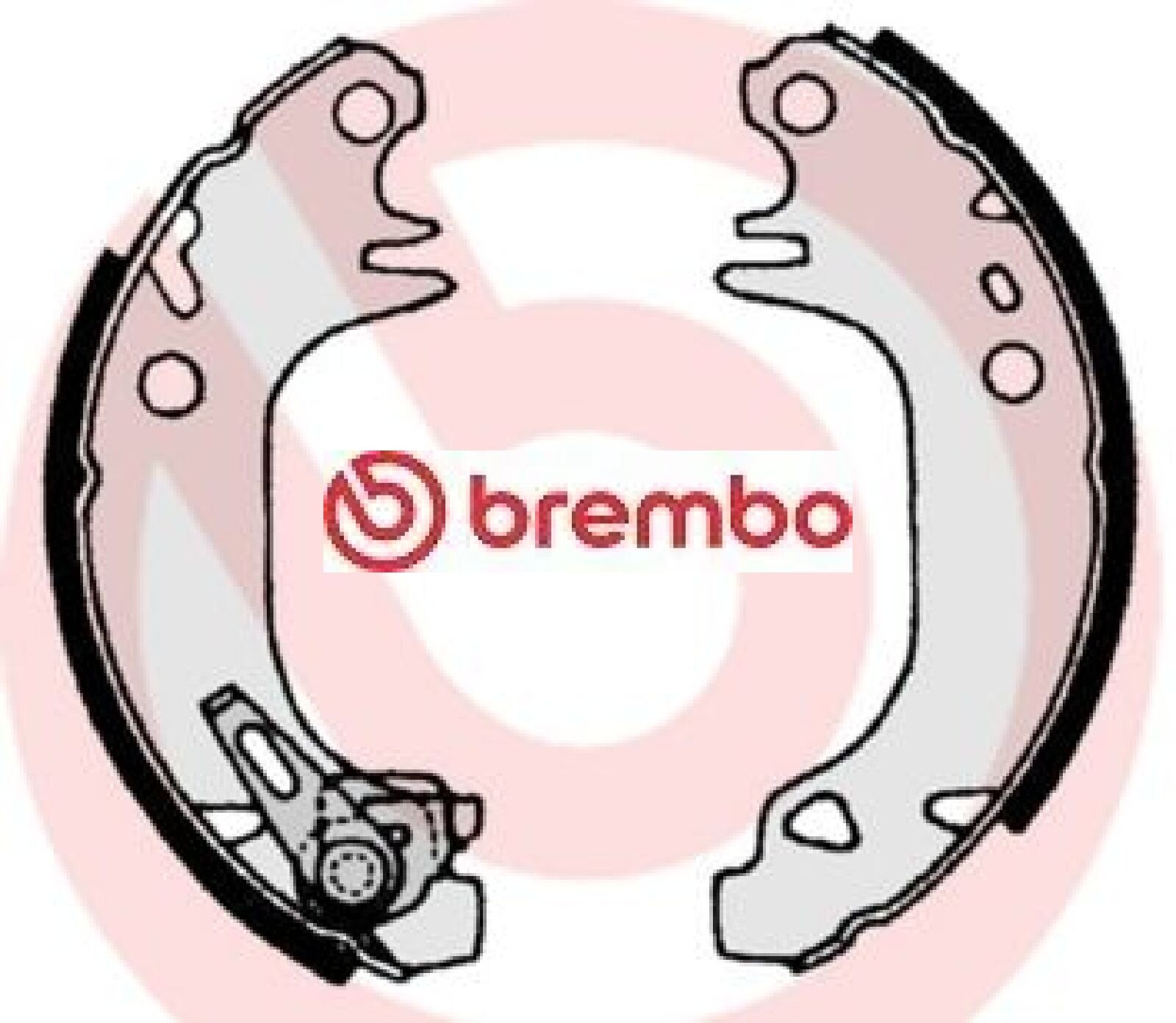 Für BREMBO S 61 513 Brake Shoe Set - Bild 2