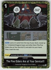 1P - 01 The Five Elders Are at Your Service!!! OP13-096 R Carrying On His Will