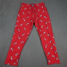Polo Ralph Lauren Pajama PJ Pants Mens Large Red Polo Bear Sleepwear Lounge