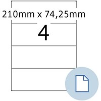 1-20X Herma Universal-Etiketten Dataprint, 210 X 74,25 Mm, Weiß Spare Bis Zu 18%