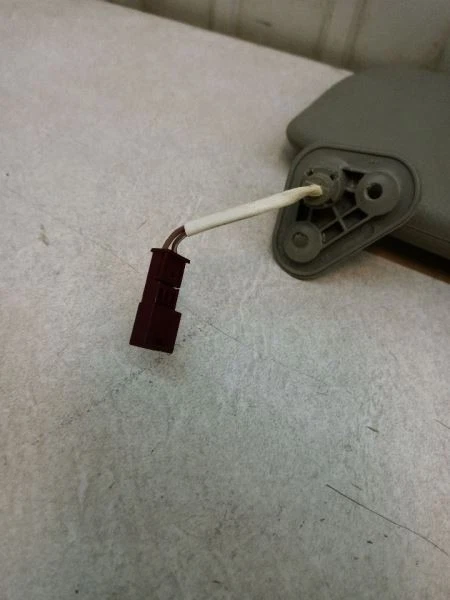 06-11 BMW 328i SEDAN PASSENGER RIGHT SUN VISOR VINYL GRAY OEM USED  - Image 3 of 4