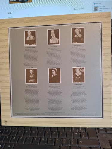 RICK WAKEMAN THE SIX WIVES OF HENRY VIII 8TH EX/EX A&M VINYL LPGATEFOLD SLEEVE - Picture 2 of 7