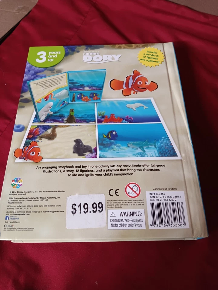 Disney Finding Dory My Busy Books With Figures And Play Mat — 第 4/4 张图片