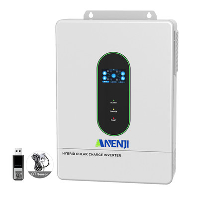 ANENJI 12KW 48V Solar Hybrid Inverter 120V/240V Split Phase 2*MPPT 200A WIFI+CT