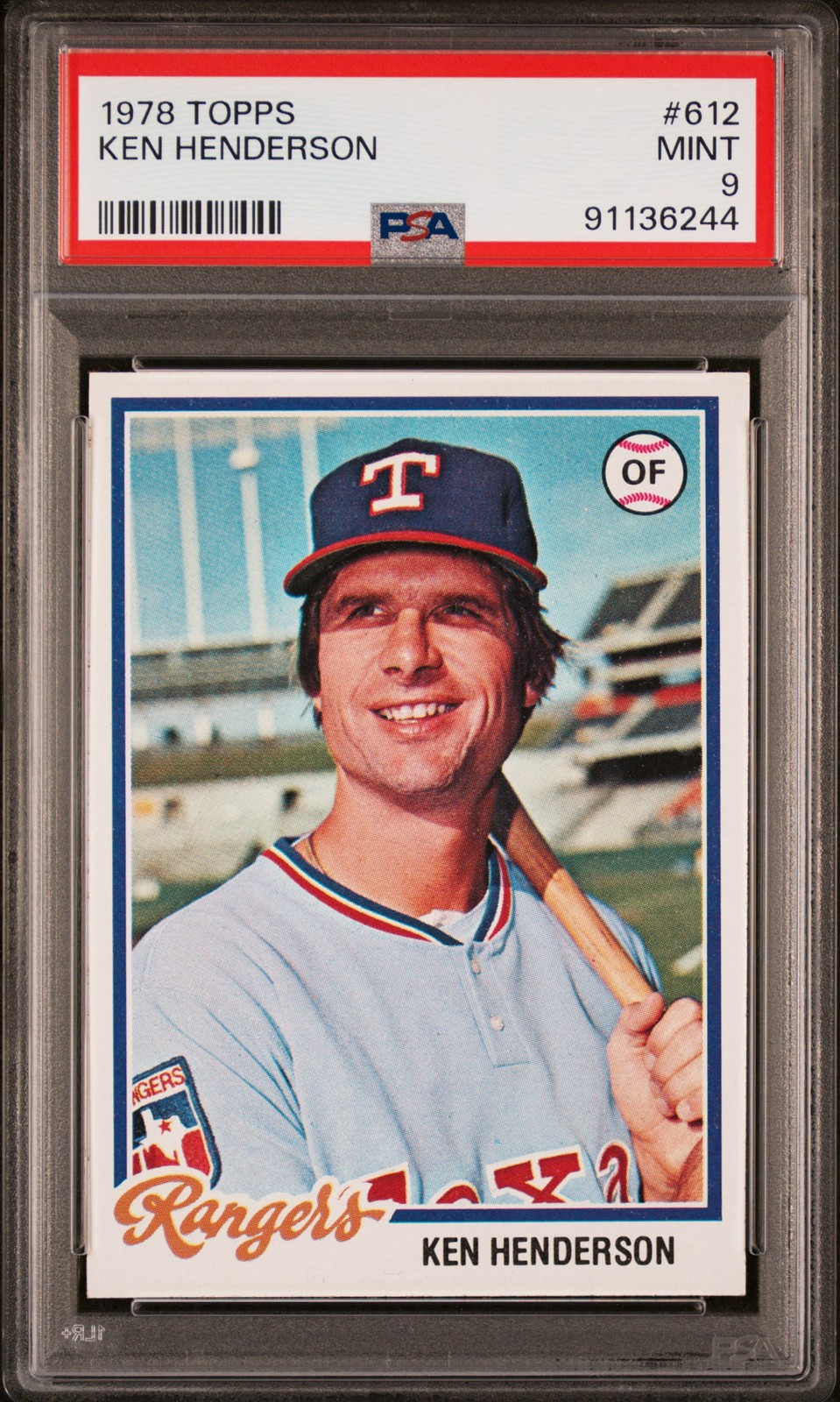 1978 TOPPS #612 KEN HENDERSON PSA 9