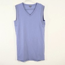 T by Talbots Lavender Sleeveless Dress w/Pockets Active Stretch Comfy, size L