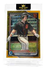 2024 Topps Bowman Chrome SP Cole Foster Gold Shimmer Giants 20/50